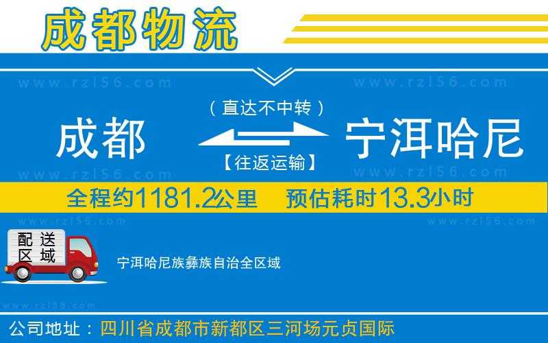 成都到寧洱哈尼族彝族自治專線