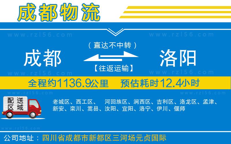 成都到洛陽專線