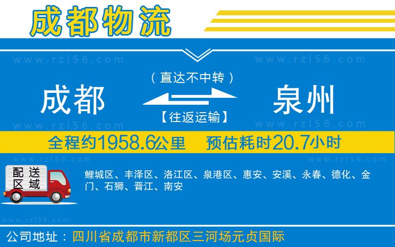 成都到泉州專線