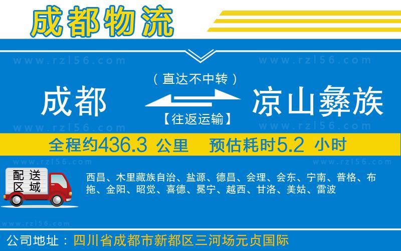成都到涼山彝族自治州貨運公司
