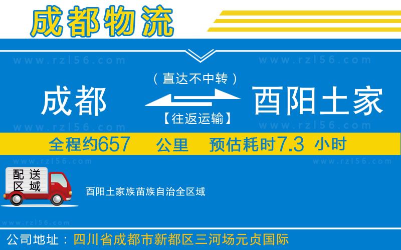 成都至酉陽土家族苗族自治專線
