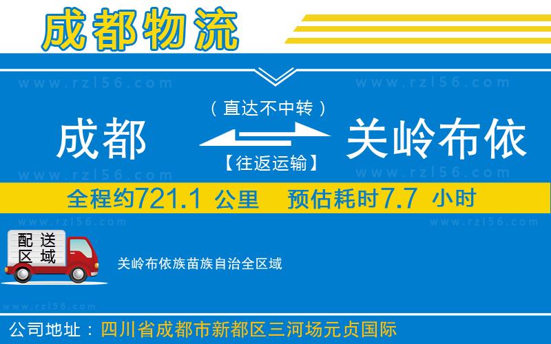 成都至關(guān)嶺布依族苗族自治專線